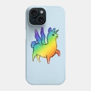 Majestically awesome llama blue Phone Case