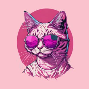 Cat Pink Summertee T-Shirt