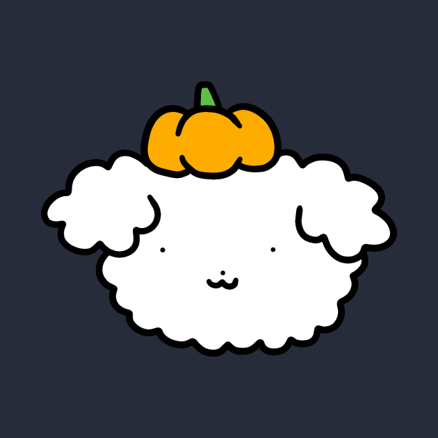 Pumpkin Fluffy Dog Face by saradaboru