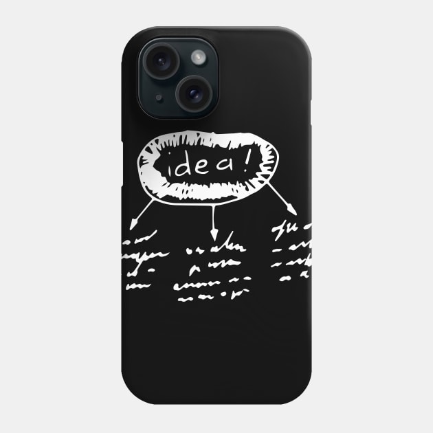 Ideas thought thinking process bubbles Phone Case by kamdesigns