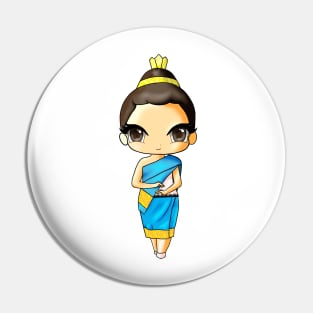 Super Cute Sao Lao Chibi - Traditional Dress *Wedding* Pin