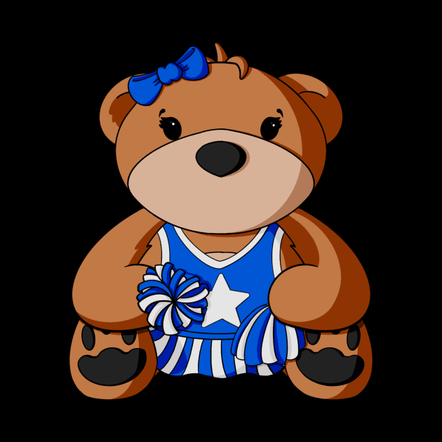 Cheerleader Teddy Bear by Alisha Ober Designs