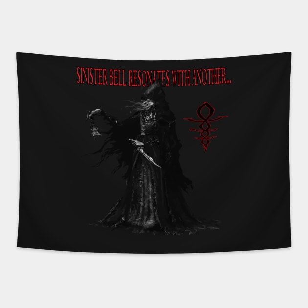 Bell Ringing Woman Tapestry by Brofanity