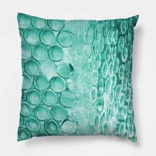 Aqua Bottle Art Pillow