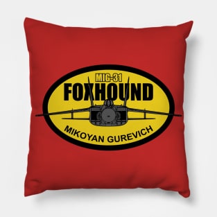 Mig-31 Foxhound Patch Pillow