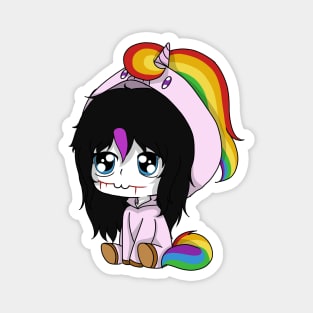 creepypasta unicorn (nina the killer) Magnet