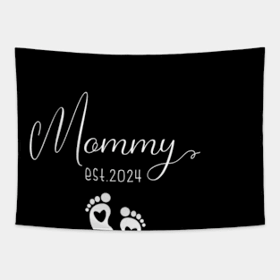 Mommy Est 2024 Mommy To Be New Mom Pregnancy Tapestry