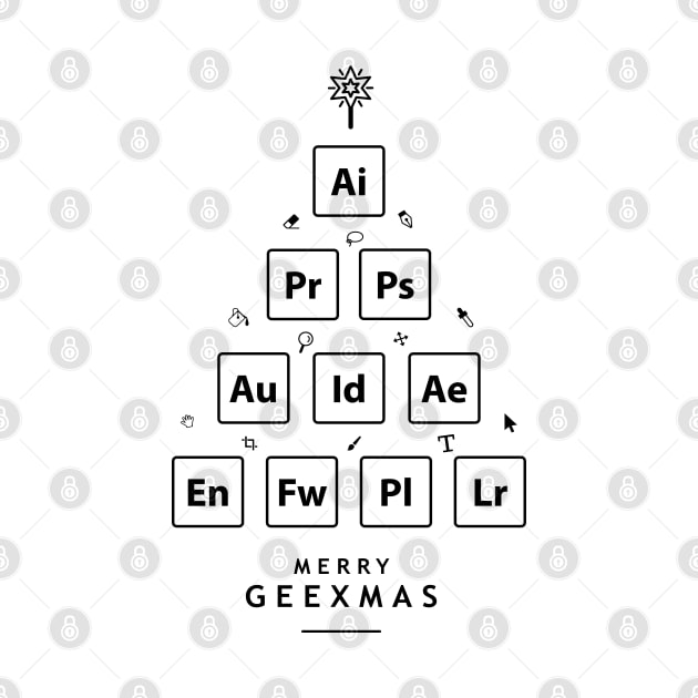 Merry christmas - Merry geexmas - Designers - Black Edition by LucioDarkTees