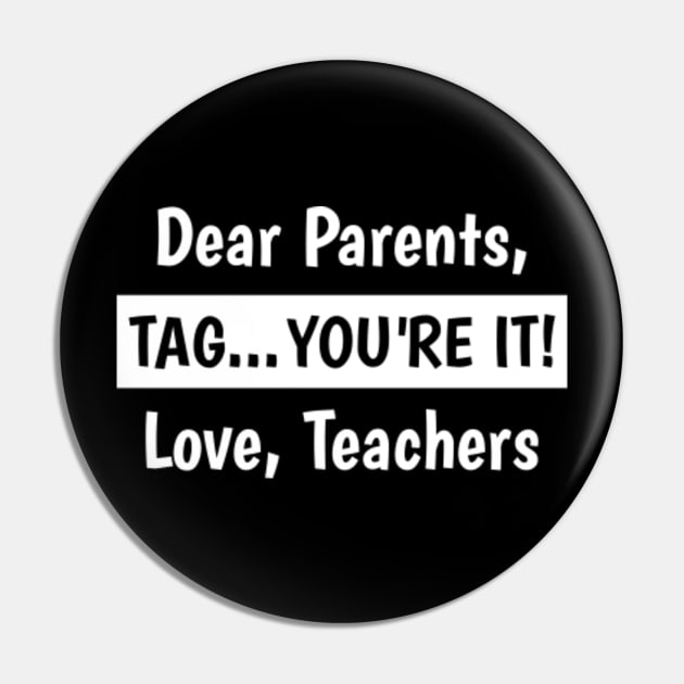 ZNOVANNA Dear Parents Tag Your It Love Teachers - Happy Last Day of School Baseball Tee