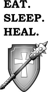 EAT SLEEP HEAL CLERIC 5E Meme RPG Class Magnet