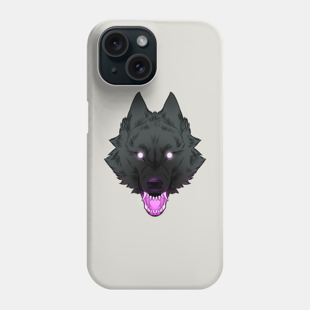 Purple Wolf Phone Case by RioBurton