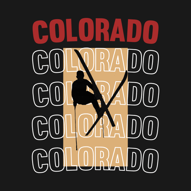 Colorado skiing ski vintage 80's  90's sports by Captain-Jackson