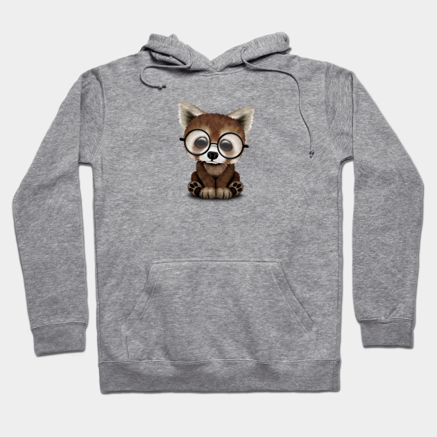 panda wearing hoodie
