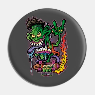 FRANKY ON FIRE Pin
