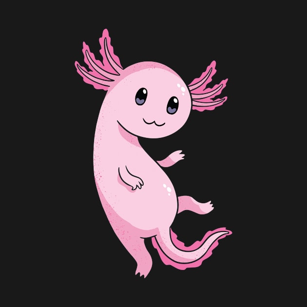 cute axolotl by HBfunshirts