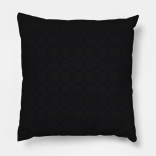 Black and White Circle Grid Modern Pattern Pillow