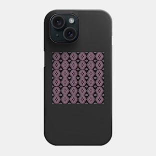 Tile Pattern, Ornate Check Print Phone Case