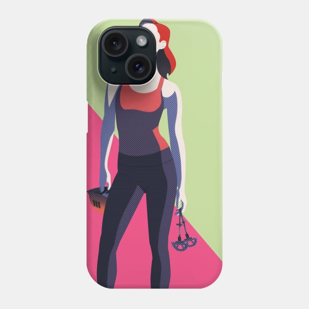 Climbing girl II Phone Case by gripclimbing