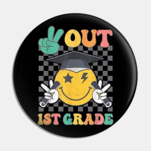 Peace Out 1st Grade Graduation Last Day School First Grade Pin