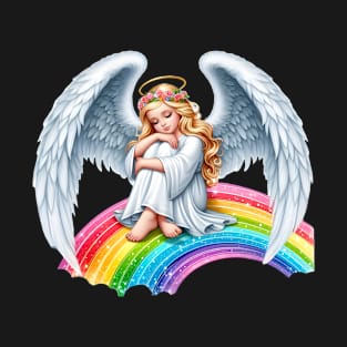 Angel on rainbow T-Shirt