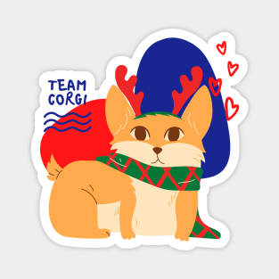 Corgi Christmas Gift Magnet