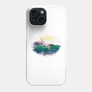 Windsurfer At Sunset Phone Case