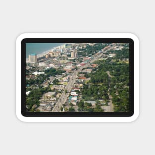 Aerial view of building, Myrtle beach Magnet