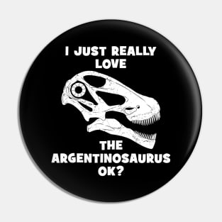 Argentinosaurus fossil skull Pin