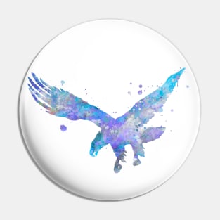 Eagle Watercolor Painting Pin