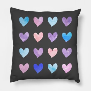 watercolor heart, Valentines Day Pillow