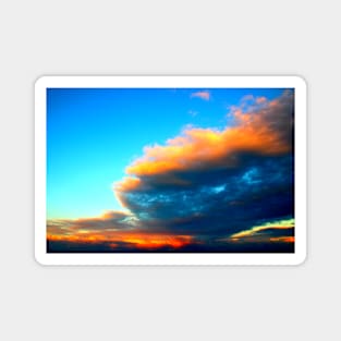 Sky with fantastic clouds during sunset Magnet