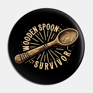 Wooden Spoon Survivor Pin