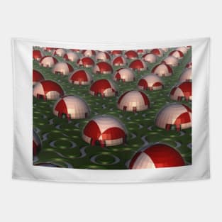 Igloos on the Melted Tundra Tapestry