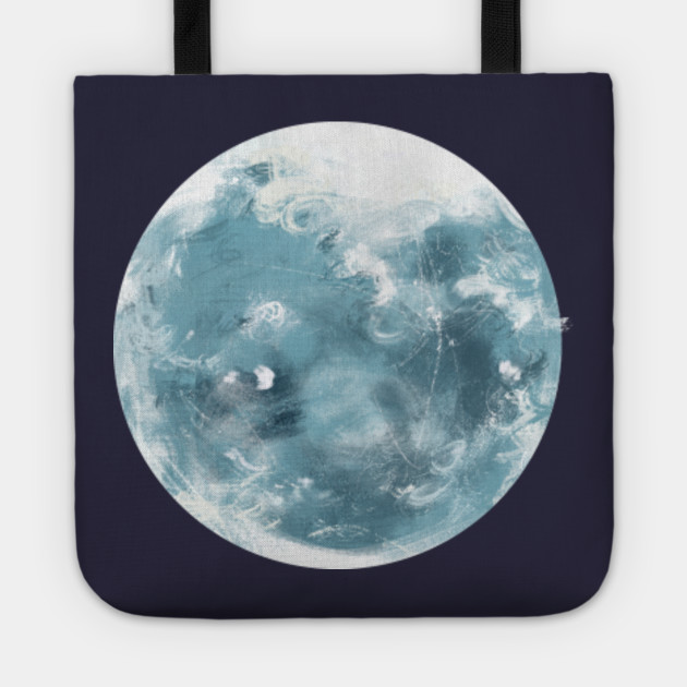 Big Moon Watercolor Painting Big Moon Tote Teepublic Au