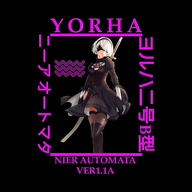 YoRHa 2-gou B-gata Nier Automata by HammiltenJohn