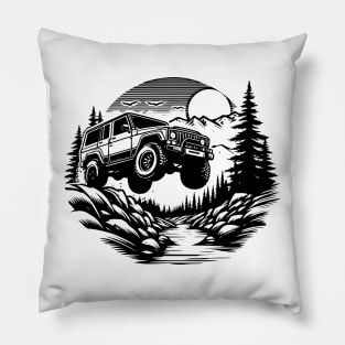 off road car Pillow