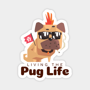 Living The Pug Life Gift Magnet