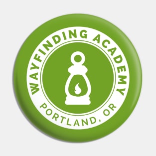 Wayfinding Academy Seal in white Pin