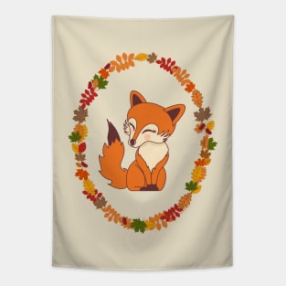 Kawaii Fox Tapestry