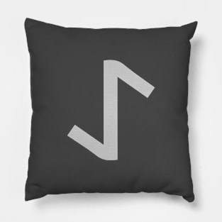 𐰀 - Letter A & Letter E - Old Turkic Alphabet Pillow