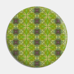 Bright Green Star or Flower Shaped Pattern - WelshDesignsTP003 Pin