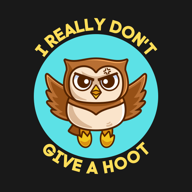 I Really Don't Give A Hoot | Owl Pun by Allthingspunny