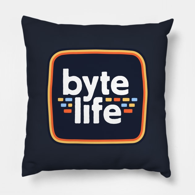 Byte Life Pillow by visualcraftsman