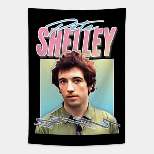 Pete Shelley / Retro Style Aesthetic Fan Art Design Tapestry