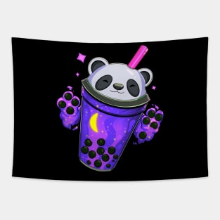 Starry Panda Bubble Tea - Sapphire Witch Tapestry