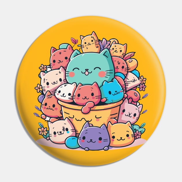 Kawaii pile of cats Pin by tatadonets