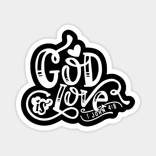 God Is Love Magnet by CatsCrew