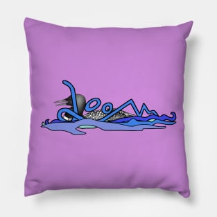 Loon in words Pillow