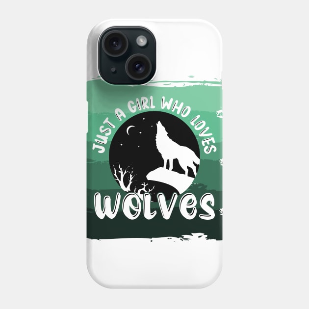 Just a girl who loves Wolves 1 h Phone Case by Disentangled