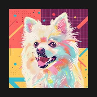 70s Spitz Vibes: Pastel Pup Parade T-Shirt